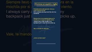 Frases para practicar SPEAKING en inglés shorts [upl. by Llehcnom]