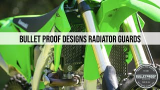 How To Install  Kawasaki KX Radiator Guards  Bullet Proof Designs [upl. by Sabra]