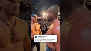 Fans start Tom Aspinall chant during Jon Jones final faceoff [upl. by Otrebliw]