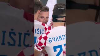 AWESOME ORSIC Mislav Orsic curls home beautiful goal for Croatia v Morocco ShortsFIFAWorldCup [upl. by Audri]