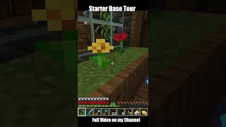 Starter Base Tour minecrafthindi minecraftharcore gaming minecraftbuild minecraftguide [upl. by Ikim]