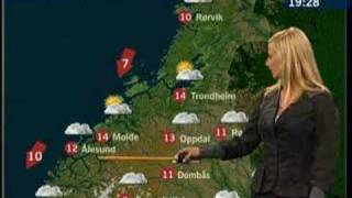 Funny weather  Været på NRK klikker [upl. by Ahtoelc]