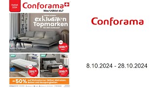 Conforama Prospekt CH  810  28102024 [upl. by Carine895]