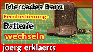 Autoschlüssel Fernbedienung Batterie wechseln Schlüssel Mercedes Tutorial No 318 [upl. by Esinrahc]