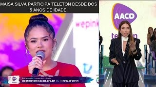 Maisa Silva participa do Teleton desde os 5 anos de idade 09112024 [upl. by Lezned]