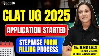 How to fill CLAT UG 2025 Application Form [upl. by Ettie]