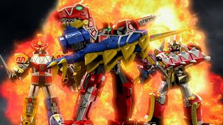 Power Rangers Beast Morphers T2  Power Ranger dino team up  Batalla megazord [upl. by Yticilef795]