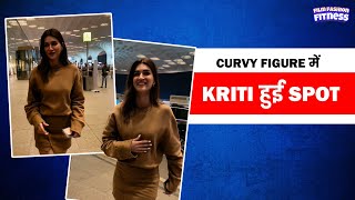 Hot Actress Kriti Sanon Spotted At Airport  Kriti Sanon Buzzzooka Spotting  Paparazzi [upl. by Medor]