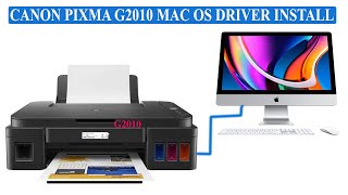 Canon pixma G2010 printer install on apple imac pc [upl. by Ahtiek316]