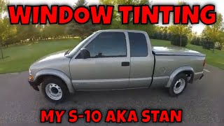 2002 CHEVY S10 GETS ITS WINDOWS TINTED [upl. by Beffrey]