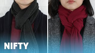 9 Classy Ways To Wear A Winter Scarf [upl. by Romano94]