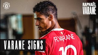 Welcome to Manchester United Raphael Varane  New Signings 202122 [upl. by Darbie]