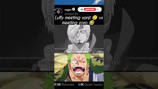 Luffy meeting sanji and zoro onepiece luffy [upl. by Jacobina]