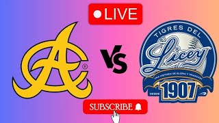 Aguilas Cibaenas VS Tigres del Licey Hoy Resultado del marcador en vivo del partido de béisbol 2024 [upl. by Wack]