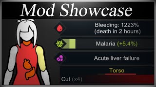 Rimworld Nice Health Tab Mod Showcase [upl. by Ahsets]