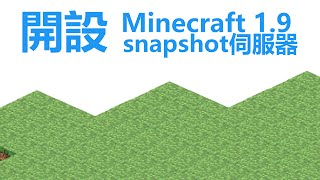 兩步！開設minecraft 19 snapshot快照 伺服器 [upl. by Barbour]