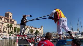 Des joutes provençales ont lieu aujourdhui dans le port de La Ciotat [upl. by Artina]