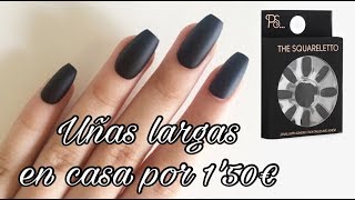 UÑAS POSTIZAS EN CASA por sólo 150€ NO Gel NO Acrílico FÁCIL Y RÁPIDO  UÑAS PRIMARK  Bstyle [upl. by Eirallih]