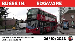 London buses in Edgware 26102023 [upl. by Auof]