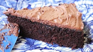 Quick amp Easy Chocolate Cake  No eggs No butter One bowl [upl. by Nyllij653]