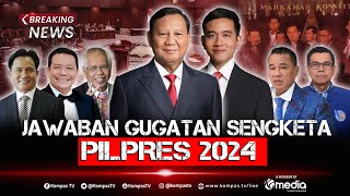 BREAKING NEWS  PrabowoGibran Jawab Gugatan Anies Ganjar Sidang Sengketa Pilpres 2024 [upl. by Rossen]