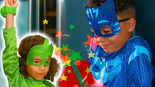 PJ Masks in Real Life 🎁 Christmas Eve Rescue 🎁 Heroes VS Villains  PJ Masks Official [upl. by Aicyle698]