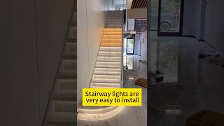 Staircase lights are very easy to installed and use controller stairlight stairway stairs led [upl. by Aivital]