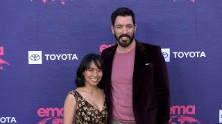 Drew Scott and Linda Phan 34th Annual Environmental Media Association EMA Awards Gala Green Carpet [upl. by Tana186]