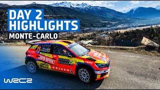 WRC2 Day 2 Highlights  WRC Rallye MonteCarlo 2024 [upl. by Iverson725]