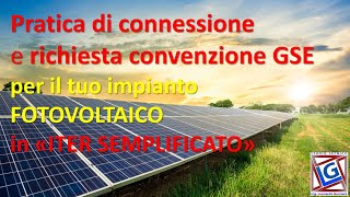 Connettiamo il tuo impianto fotovoltaico Come funziona e come richiedere l iter quotsemplificatoquot [upl. by Francesca]