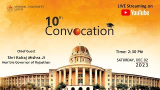 10TH CONVOCATION I 2ND DECEMBER 2023 I MANIPAL UNIVERSITY JAIPUR [upl. by Aminta]