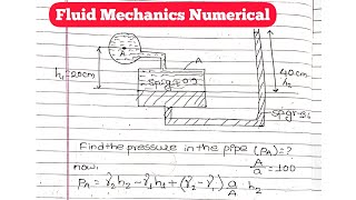 Single column U tube Manometer Numerical  Fluid Mechanics Numerical [upl. by Elorak399]