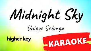 Midnight Sky  Unique Salonga KARAOKE higher key [upl. by Cavil]