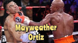 Floyd Mayweather Jr contra Victor Ortiz highlights [upl. by Arehs]