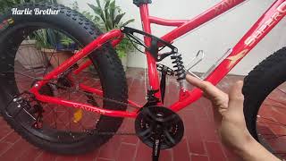 Sepeda MTB Fat Bike XAVIOR SUPERORCA Double Suspension 21 speed Tyre 40 [upl. by Pinzler]