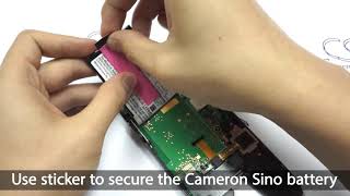 Verifone e315 battery replacement  How to replace Cameron Sino battery for CSVFE315BL [upl. by Grodin]