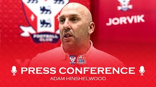 🗣 Press Conference  Adam Hinshelwood preAFC Fylde H [upl. by Isis531]