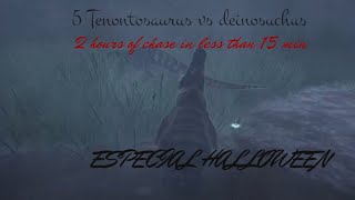 5 Tenontosaurus VS 1 Croc  2H OF FIGHT  An isle movie [upl. by Ettenad]