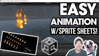 Creating an ANIMATION from SPRITE SHEETS in Unity [upl. by Butta497]