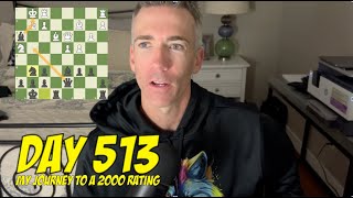 Day 513 Playing chess every day until I reach a 2000 rating [upl. by Weinrich]