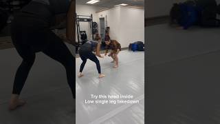 Single Leg Takedown to a Heel Hook bjjlifestyle [upl. by Aitat626]