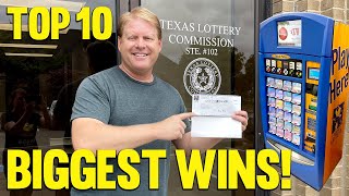 💰 My TOP 10 BIGGEST WINS of 2021 🔴 TEXAS LOTTERY Scratch Offs [upl. by Onitsirc]