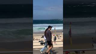 Bondi Beach while in Marine Wind warning… bondibeach [upl. by Mcnutt]