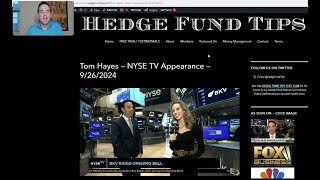 Hedge Fund Tips with Tom Hayes  VideoCast  Episode 258  September 26 2024 [upl. by Jeanine]