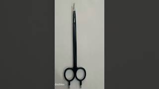 metzenbaum bipolar scissors cvd 18cm carbide insert black coted reusablequality Eggzicome industries [upl. by Eiramanin530]