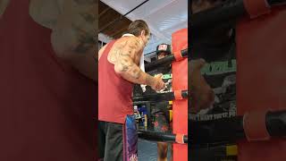 Paul Spadafora in corner sparring with amateur fighterboxing sparring fighter [upl. by Nysilla]