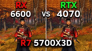 RX 6600 vs RTX 4070  R7 5700X3D  Test In 12 Games  Is the Upgrade Worth it in 2024 [upl. by Kreis642]