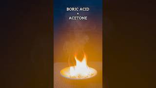 Boric acid and acetone Fire  Chemical Reaction  Science Experiment shorts chemicalreaction fire [upl. by Edita873]