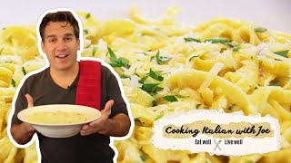 Worlds Best Fettuccine Alfredo  Cooking Italian with Joe [upl. by Park]