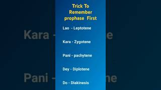 How to learn prophase 1 cell cycle and cell division biologybiology Short video [upl. by Durward]